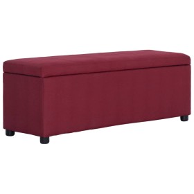 Bank mit Stauraum 116 cm Polyester weinrot von , Bänke für Hallen und Lager - Ref: Foro24-281325, Preis: 140,40 €, Rabatt: %