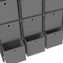 Shelving with 12 cubes with gray fabric boxes 103x30x141 cm by vidaXL, Bookcases and shelves - Ref: Foro24-322617, Price: 73,...