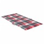 Garden chair cushion low backrest 2 units red checkered fabric by , Cushions for chairs and sofas - Ref: Foro24-314152, Price...