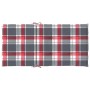 Garden chair cushion low backrest 2 units red checkered fabric by , Cushions for chairs and sofas - Ref: Foro24-314152, Price...