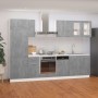 Kitchen furniture set 8 pieces engineered wood gray concrete by , Kitchen cabinets - Ref: Foro24-3067643, Price: 589,27 €, Di...