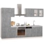 Kitchen furniture set 8 pieces engineered wood gray concrete by , Kitchen cabinets - Ref: Foro24-3067643, Price: 589,27 €, Di...