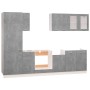 Kitchen furniture set 8 pieces engineered wood gray concrete by , Kitchen cabinets - Ref: Foro24-3067643, Price: 589,27 €, Di...