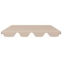 Dosel de repuesto columpio de jardín beige 150/130x105/70 cm de , Cubiertas para carpas y cenadores - Ref: Foro24-312097, Pre...