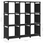 Estantería de 9 cubos de tela negro 103x30x107,5 cm de vidaXL, Librerías y estanterías - Ref: Foro24-322610, Precio: 34,99 €,...