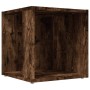 Smoked oak plywood side table 33x33x34.5 cm by , Side tables - Ref: Foro24-816020, Price: 23,55 €, Discount: %