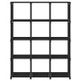 Estantería de 12 cubos de tela negra 103x30x141 cm de vidaXL, Librerías y estanterías - Ref: Foro24-322614, Precio: 39,85 €, ...