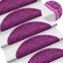 Stair tread carpets 15 units violet 65x21x4 cm by , Stair mats - Ref: Foro24-133905, Price: 83,47 €, Discount: %