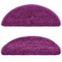 Stair tread carpets 15 units violet 65x21x4 cm by , Stair mats - Ref: Foro24-133905, Price: 83,47 €, Discount: %