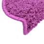 Stair tread carpets 15 units violet 65x21x4 cm by , Stair mats - Ref: Foro24-133905, Price: 83,47 €, Discount: %