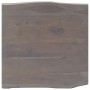 Solid gray acacia wood coffee table with natural edge, measuring 60x60x40 cm. by , Coffee table - Ref: Foro24-247827, Price: ...