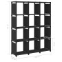 Estantería de 12 cubos de tela negra 103x30x141 cm de vidaXL, Librerías y estanterías - Ref: Foro24-322614, Precio: 39,85 €, ...