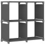 Estantería de 4 cubos de tela gris 69x30x72,5 cm de vidaXL, Librerías y estanterías - Ref: Foro24-322600, Precio: 23,73 €, De...