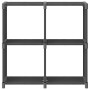 Estantería de 4 cubos de tela gris 69x30x72,5 cm de vidaXL, Librerías y estanterías - Ref: Foro24-322600, Precio: 23,73 €, De...