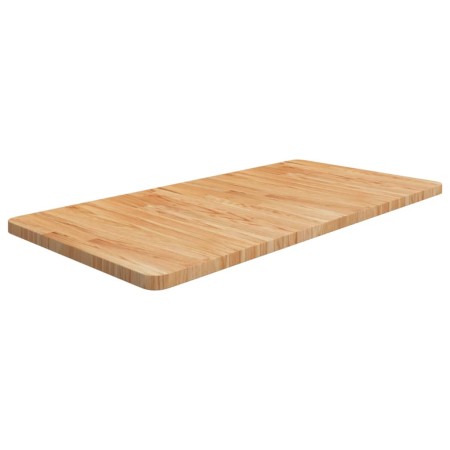 Encimera baño madera maciza tratada marrón claro 100x50x2,5 cm de , Encimeras - Ref: Foro24-343039, Precio: 74,99 €, Descuent...