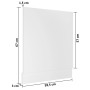 White plywood dishwasher panel 59.5x3x67cm by , Kitchen cabinets - Ref: Foro24-802562, Price: 39,82 €, Discount: %