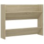 Zapatero de pared madera contrachapada roble Sonoma 80x18x60 cm de , Zapateros y organizadores de calzado - Ref: Foro24-80674...