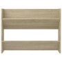 Zapatero de pared madera contrachapada roble Sonoma 80x18x60 cm de , Zapateros y organizadores de calzado - Ref: Foro24-80674...