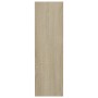 Zapatero de pared madera contrachapada roble Sonoma 80x18x60 cm de , Zapateros y organizadores de calzado - Ref: Foro24-80674...