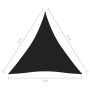 Toldo de vela triangular tela Oxford negro 6x6x6 m de , Sombrillas - Ref: Foro24-135790, Precio: 48,02 €, Descuento: %