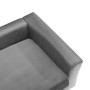 Plush and synthetic leather gray dog sofa 60x43x30 cm by , Beds for dogs - Ref: Foro24-170959, Price: 71,99 €, Discount: %