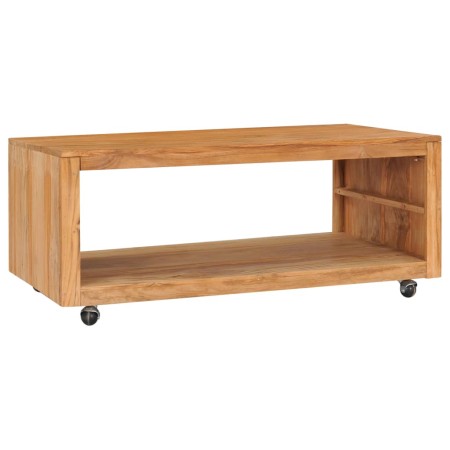 Solid teak wood coffee table 110x60x40 cm by , Coffee table - Ref: Foro24-288895, Price: 167,23 €, Discount: %