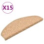 Stair step carpets 15 units gold 65x21x4 cm by , Stair mats - Ref: Foro24-322379, Price: 84,55 €, Discount: %