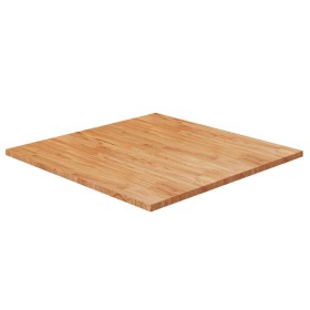 Square oak wood table top, light brown, 80x80x2.5 cm by , Table tops - Ref: Foro24-343032, Price: 114,89 €, Discount: %