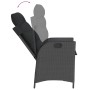 Reclining garden armchairs with 2 black synthetic rattan cushions by , Garden chairs - Ref: Foro24-365265, Price: 244,02 €, D...