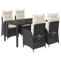 Set de muebles jardín 5 pzas con cojines ratán sintético negro de , Conjuntos de jardín - Ref: Foro24-3213061, Precio: 653,40...