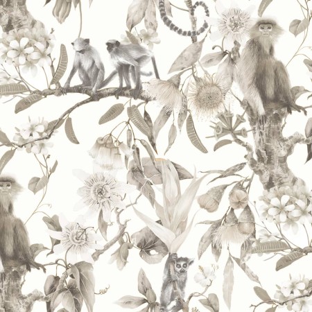 Noordwand Exotic Monkeys beige Tapete von Noordwand, Bemaltes Papier - Ref: Foro24-431401, Preis: 40,20 €, Rabatt: %