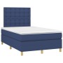 Boxspringbett mit Matratze und LED-Lichtern, blauer Stoff, 120x190 cm. von , Betten und Lattenroste - Ref: Foro24-3270280, Pr...