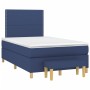 Box spring bed with blue fabric mattress 120x190 cm by , Beds and slatted bases - Ref: Foro24-3270403, Price: 438,63 €, Disco...