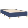 Box spring bed with blue fabric mattress 120x190 cm by , Beds and slatted bases - Ref: Foro24-3270403, Price: 438,63 €, Disco...