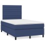 Cama box spring con colchón tela azul 120x190 cm de , Camas y somieres - Ref: Foro24-3269894, Precio: 410,89 €, Descuento: %