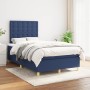 Box spring bed with blue fabric mattress 120x190 cm by , Beds and slatted bases - Ref: Foro24-3269964, Price: 406,73 €, Disco...