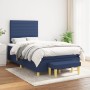 Boxspringbett mit blauem Stoffbezug und Matratze, 120x190 cm. von , Betten und Lattenroste - Ref: Foro24-3270417, Preis: 446,...