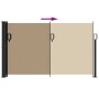 Toldo lateral retráctil gris taupe 120x500 cm de , Sombrillas - Ref: Foro24-4004409, Precio: 92,99 €, Descuento: %