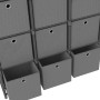 Shelving with 9 cubes with gray fabric boxes 103x30x107.5 cm by vidaXL, Bookcases and shelves - Ref: Foro24-322613, Price: 60...