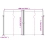 Toldo lateral retráctil blanco 220x600 cm de , Sombrillas - Ref: Foro24-4004676, Precio: 153,56 €, Descuento: %