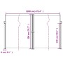 Toldo lateral retráctil blanco 200x1200 cm de , Sombrillas - Ref: Foro24-4004856, Precio: 165,43 €, Descuento: %