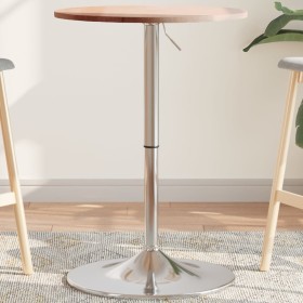 Solid oak high table Ø50x89.5 cm by , Kitchen and dining tables - Ref: Foro24-3270616, Price: 82,17 €, Discount: %