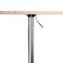 Solid oak high table Ø50x89.5 cm by , Kitchen and dining tables - Ref: Foro24-3270616, Price: 82,17 €, Discount: %