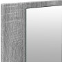 Armario de baño con espejo y luz LED gris Sonoma 100x12x45 cm de , Tocadores de baño - Ref: Foro24-834960, Precio: 94,95 €, D...