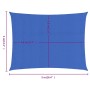 Toldo de vela rectangular HDPE azul 160 g/m² 4x5 m de , Sombrillas - Ref: Foro24-311518, Precio: 44,99 €, Descuento: %