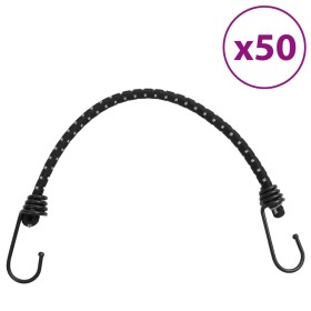 Elastic cords with reflective strips and hooks 50 units 46 cm by , Tent Accessories - Ref: Foro24-4008147, Price: 60,99 €, Di...