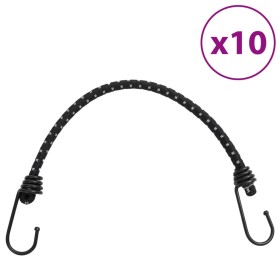 Elastic cords with reflective strips and hooks 10 units 46 cm by , Tent Accessories - Ref: Foro24-4008145, Price: 16,48 €, Di...