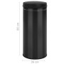 Trash can with automatic sensor 80L black carbon steel by vidaXL, Garbage cans and trash cans - Ref: Foro24-322703, Price: 13...