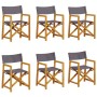 Folding garden chairs 6 units dark gray fabric by , Garden chairs - Ref: Foro24-3208920, Price: 313,99 €, Discount: %