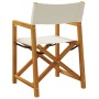 Folding garden chairs 6 units, cream white fabric by , Garden chairs - Ref: Foro24-3208917, Price: 326,66 €, Discount: %